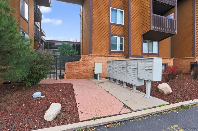 front view of a house with a patio