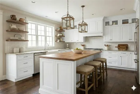 a kitchen with granite countertop white cabinets and appliances
