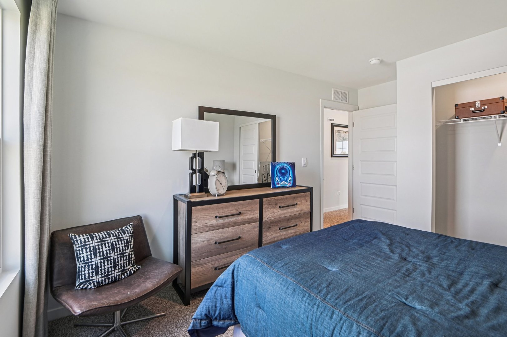 2560 Tahoe Lane Pingree Grove, IL 60140 - Photo 26 of 50 a bedroom with a bed and a dresser in it
