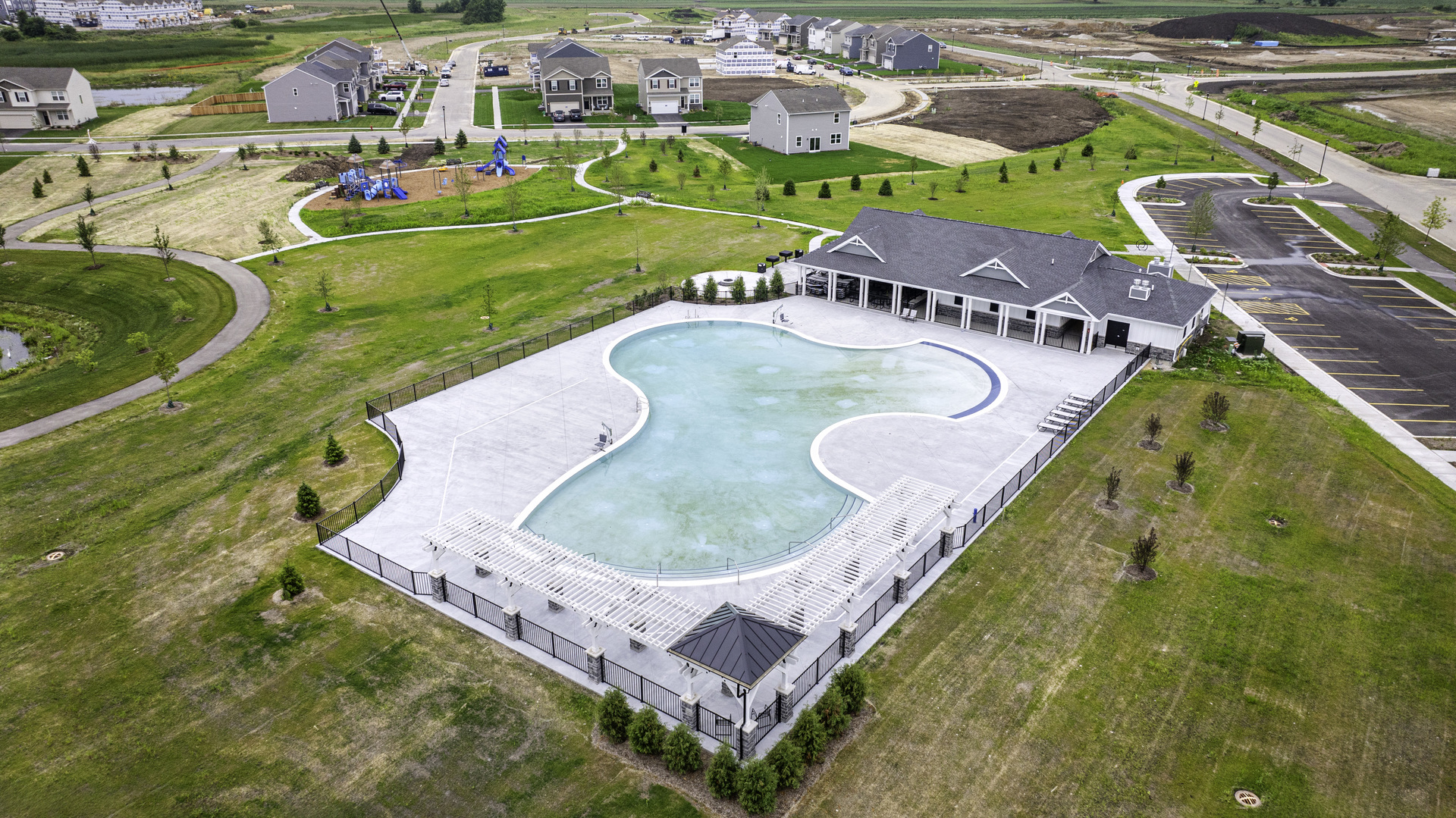 2560 Tahoe Lane Pingree Grove, IL 60140 - Photo 34 of 50 an aerial view of a house with outdoor space swimming pool