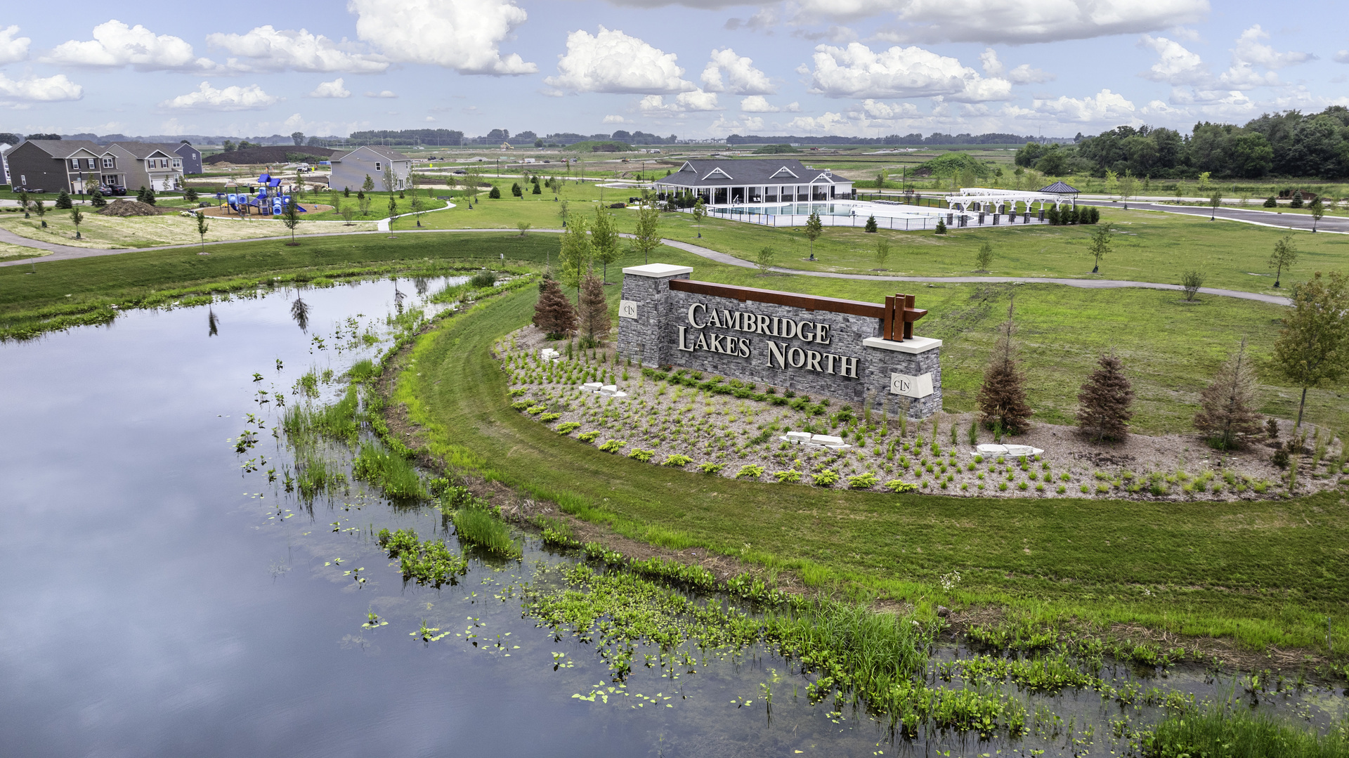 2560 Tahoe Lane Pingree Grove, IL 60140 - Photo 37 of 50 a view of a lake with a big yard