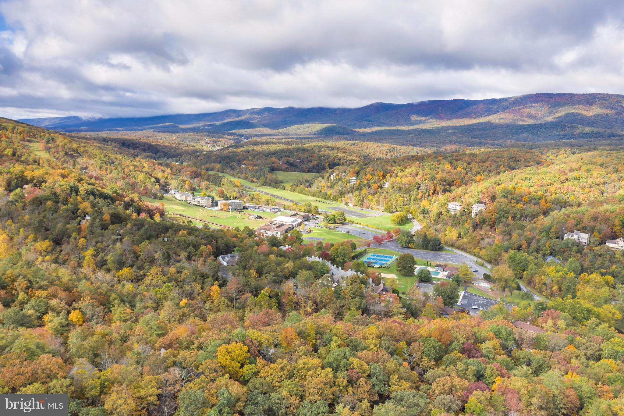 179 Miller Road Basye, VA 22842 - Photo 54 of 59 Aerial View across the Resort toward the mountains