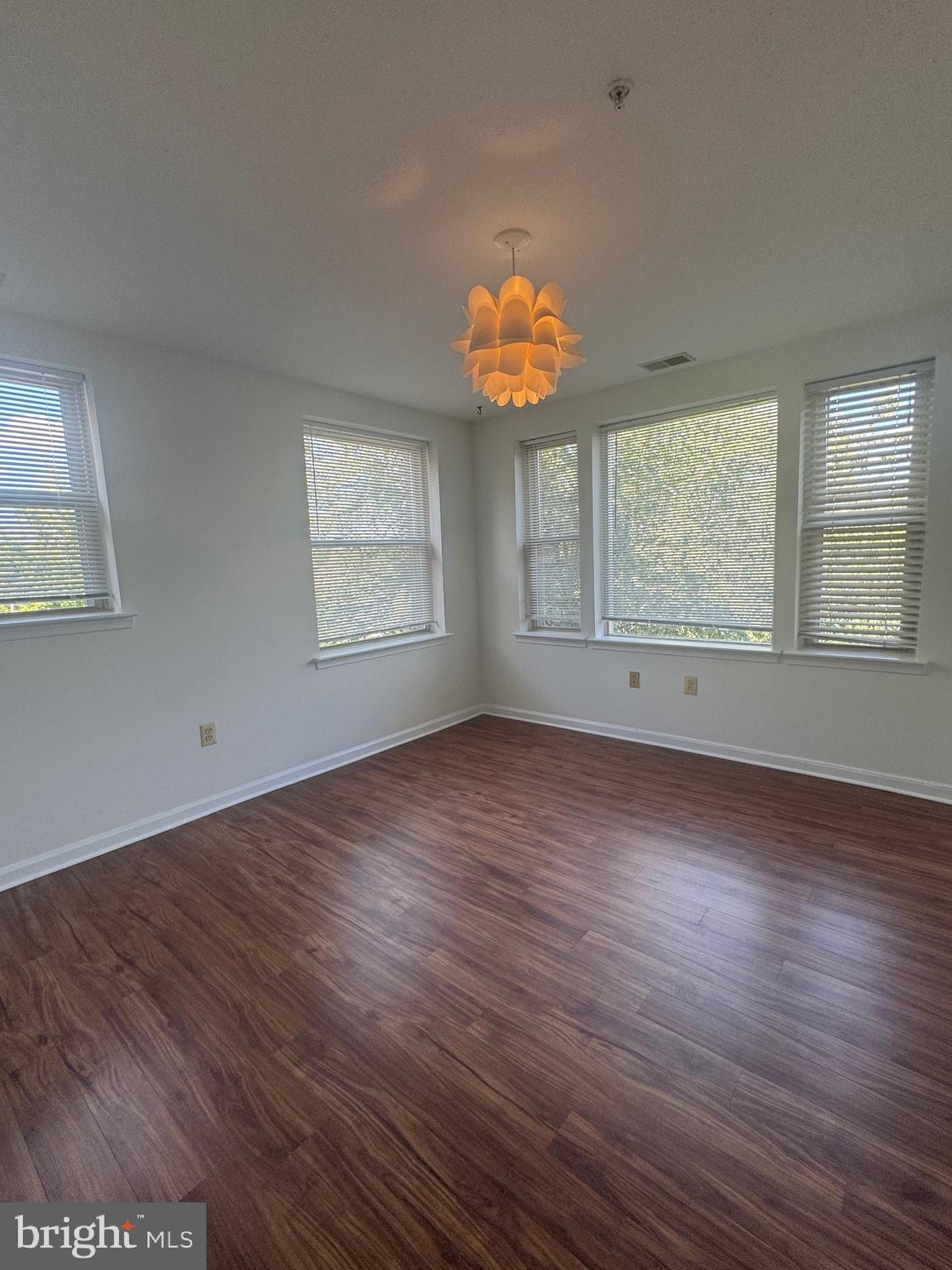 1210 Perry Street Northeast, Unit 202 Washington, DC 20017 - Photo 21 of 30 an empty room with wooden floor and windows