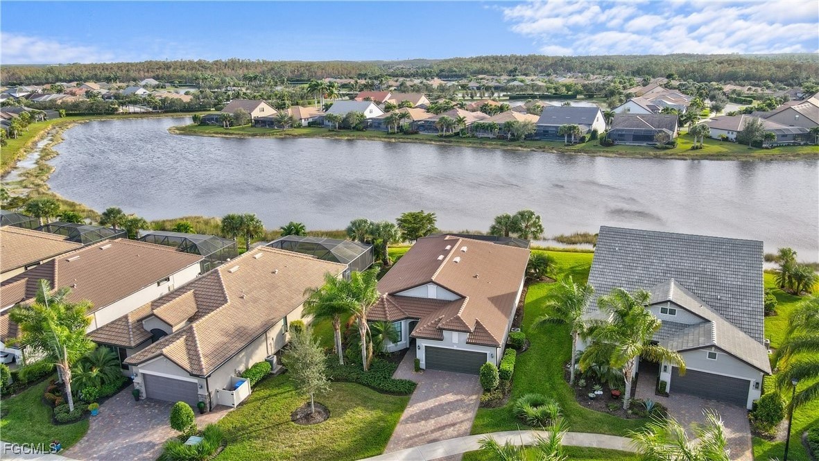 11812 Clifton Terrace Fort Myers, FL 33913 - Photo 42 of 46 an aerial view of a house with a lake view