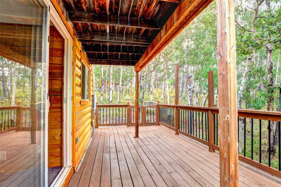 567 Haida Road Como, CO 80456 - Photo 25 of 50 a view of a balcony with wooden floor