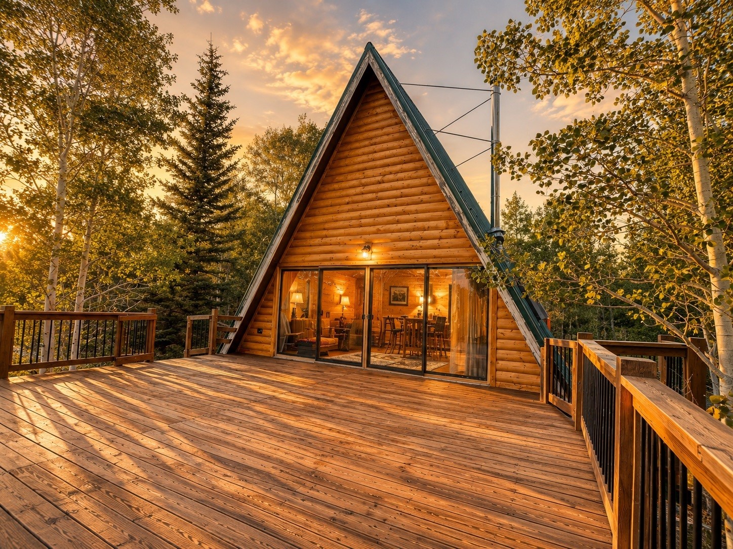 567 Haida Road Como, CO 80456 - Photo 10 of 41 a view of outdoor space with deck and wooden floor