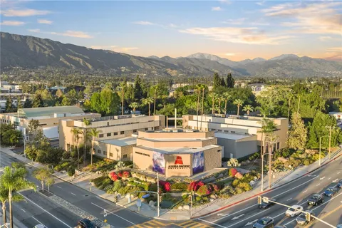a view of outdoor space with a garden