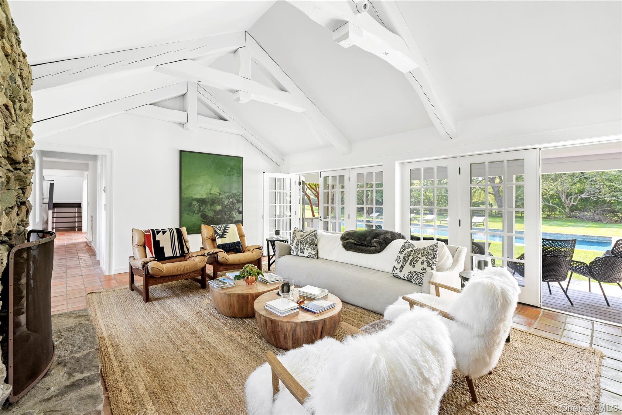 26 Ruxton Road East Hampton, NY 11937 - Photo 17 of 37 Living Room with french doors