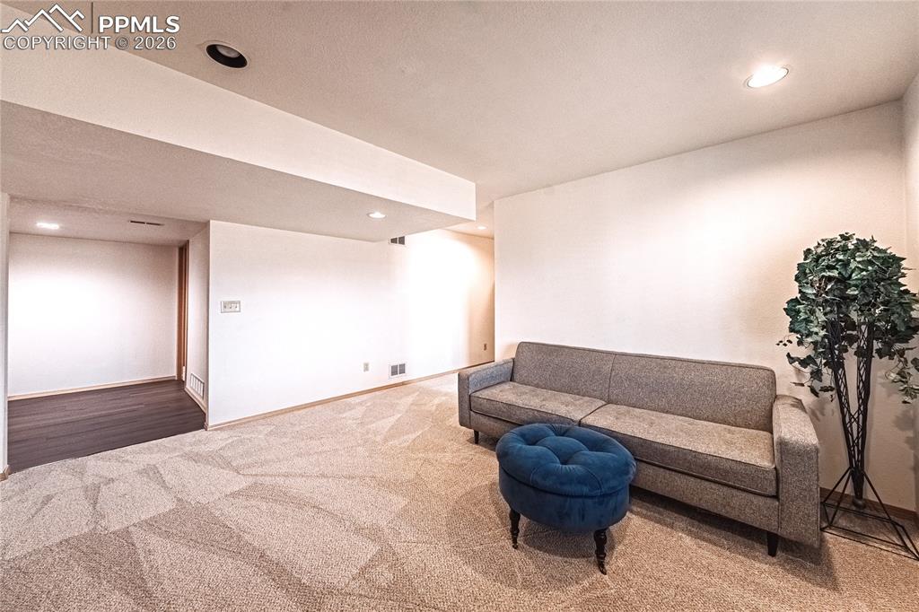 9110 Link Road Fountain, CO 80817 - Photo 35 of 47 a living room with a couch and a potted plant