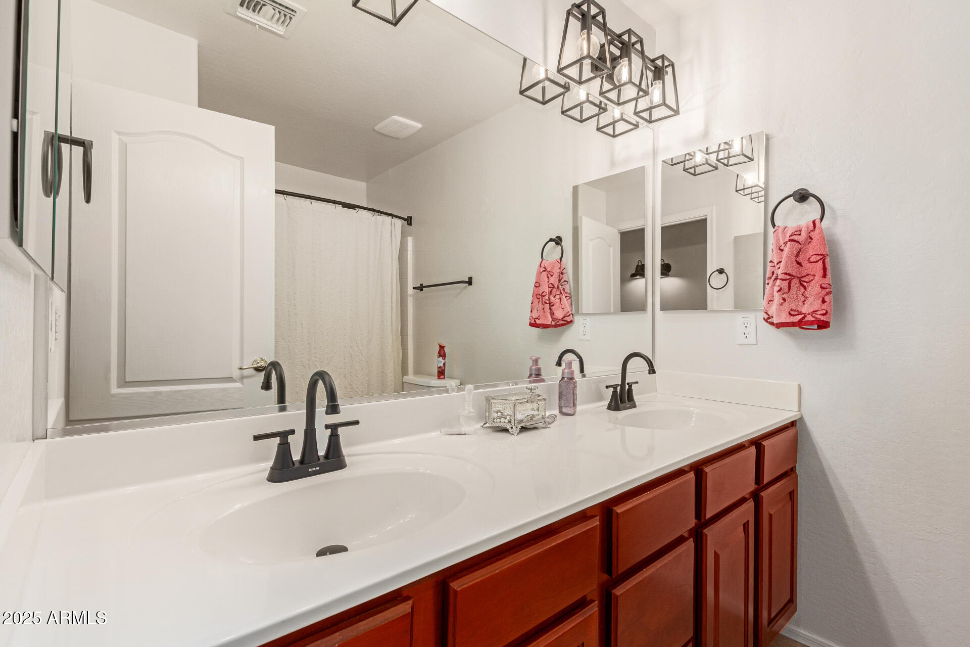 6003 West Oberlin Way Phoenix, AZ 85083 - Photo 36 of 69 a bathroom with a sink and a mirror