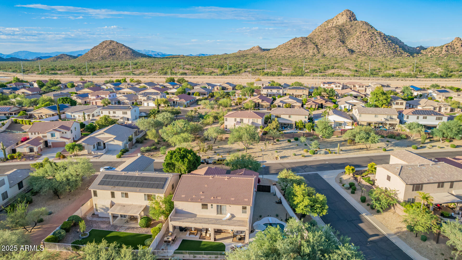 6003 West Oberlin Way Phoenix, AZ 85083 - Photo 66 of 69 an aerial view of residential houses with outdoor space