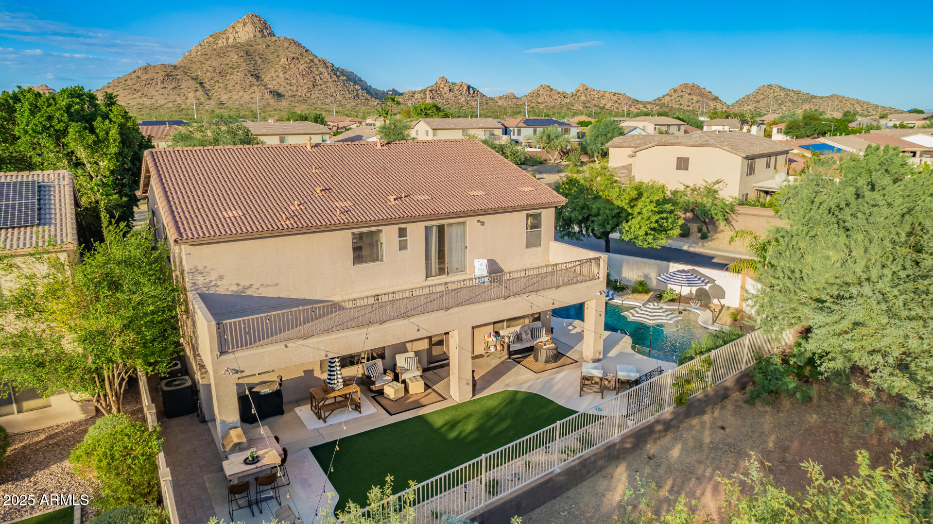 6003 West Oberlin Way Phoenix, AZ 85083 - Photo 68 of 69 an aerial view of a house with a yard