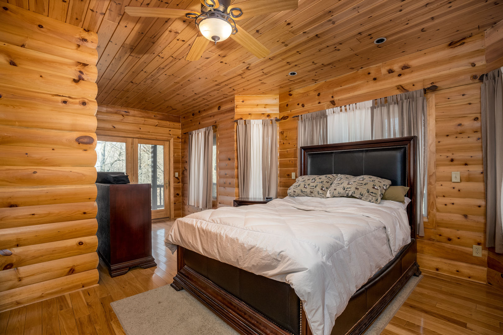 2839 A East 2525th Road Marseilles, IL 61341 - Photo 19 of 42 a bedroom with a bed and wooden floor