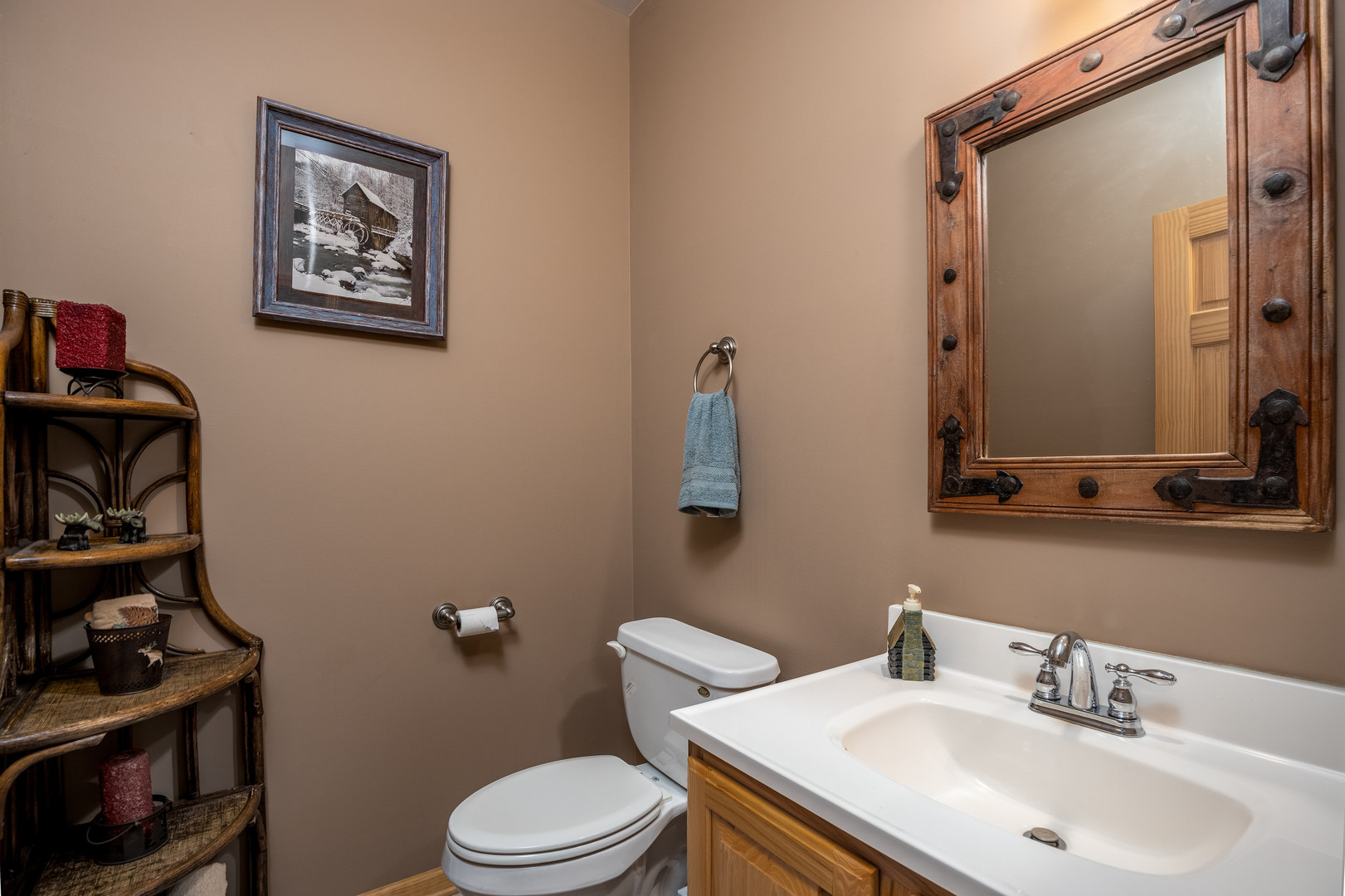 2839 A East 2525th Road Marseilles, IL 61341 - Photo 25 of 42 a bathroom with a toilet sink and mirror