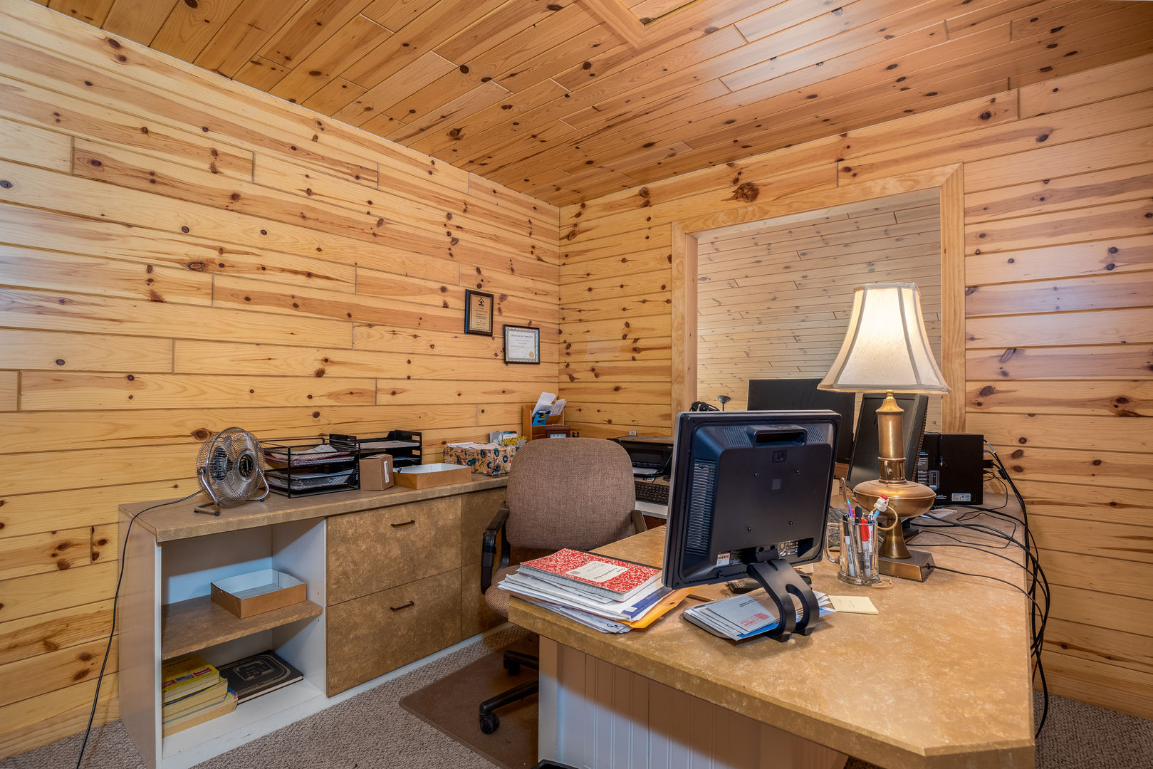 2839 A East 2525th Road Marseilles, IL 61341 - Photo 26 of 42 a view of workspace with wooden wall