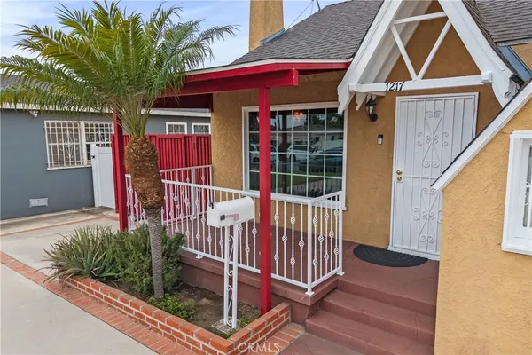 a view of front a house with a porch