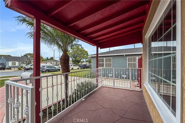 a view of a porch