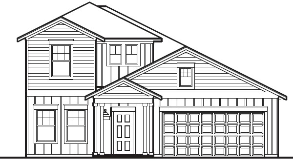 a view of a house with large windows