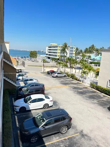 a city view with tall buildings