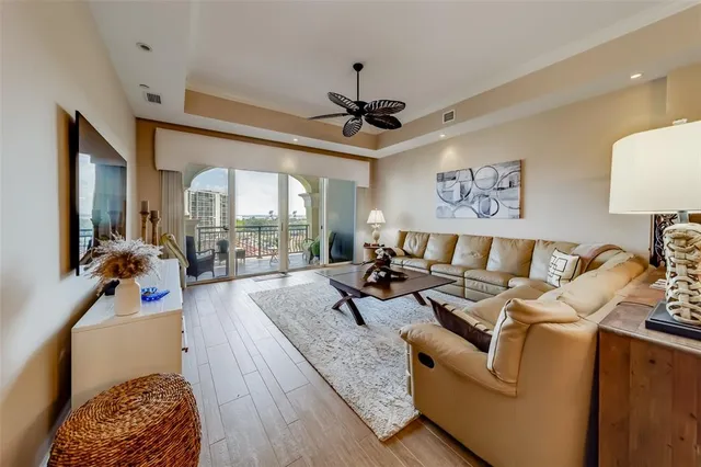 a view of a hallway with a door and a window