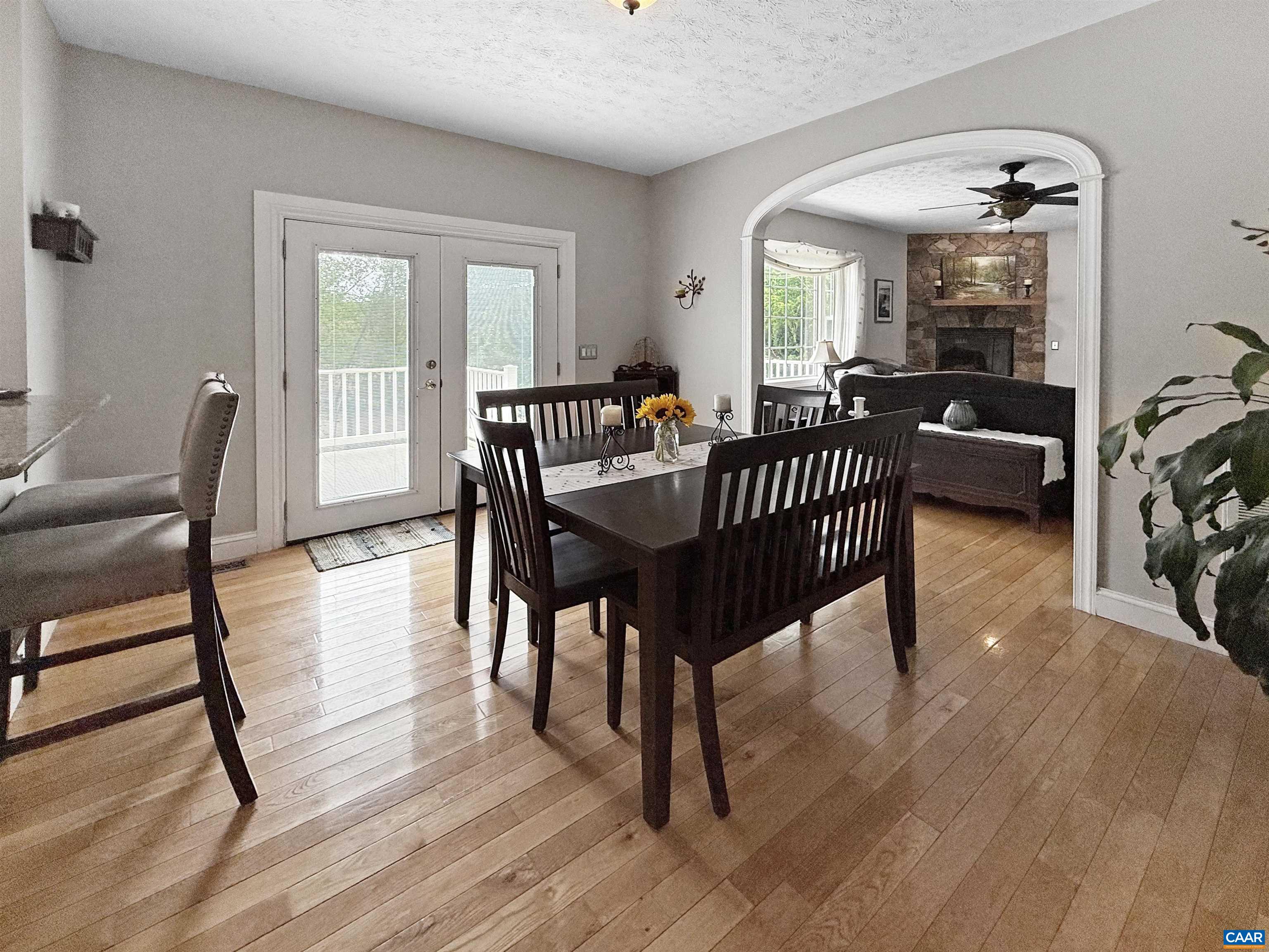 1646 Pughs Store Road Afton, VA 22920 - Photo 14 of 52 a view of a livingroom dining room and hall with wooden floor
