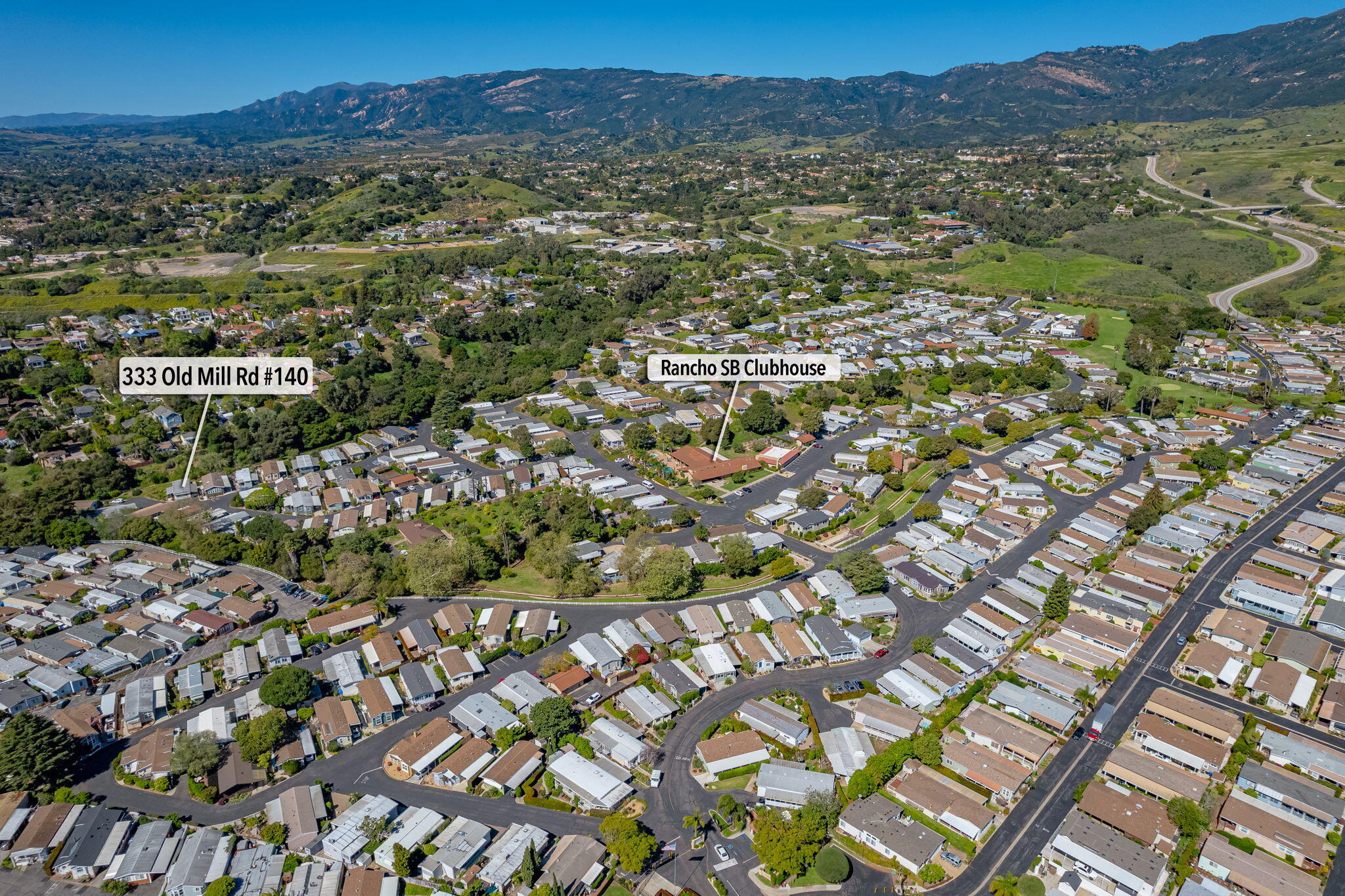 333 Old Mill Road, Unit SPC 140 Santa Barbara, CA 93110 - Photo 20 of 21 16-Rancho Santa Barbara (aerial)