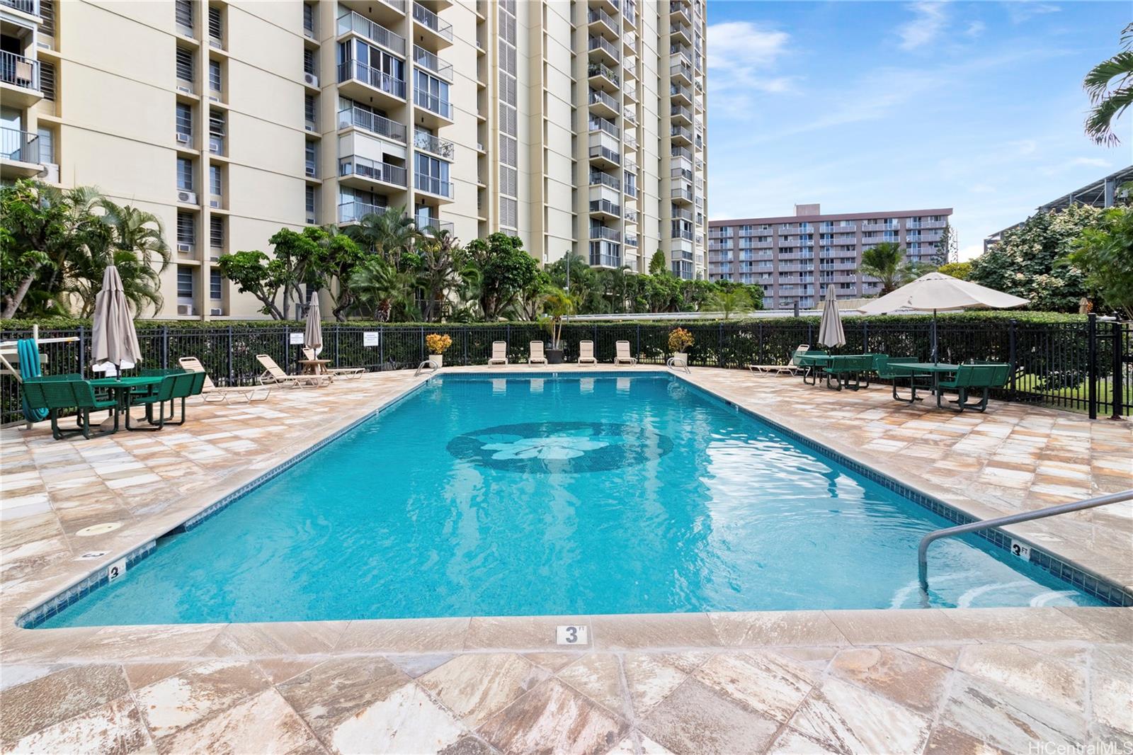 Take a dip in the refreshing pool of your new home!