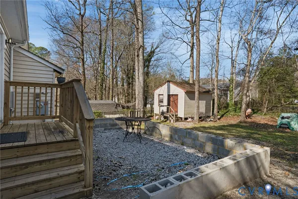 a view of outdoor space with seating area