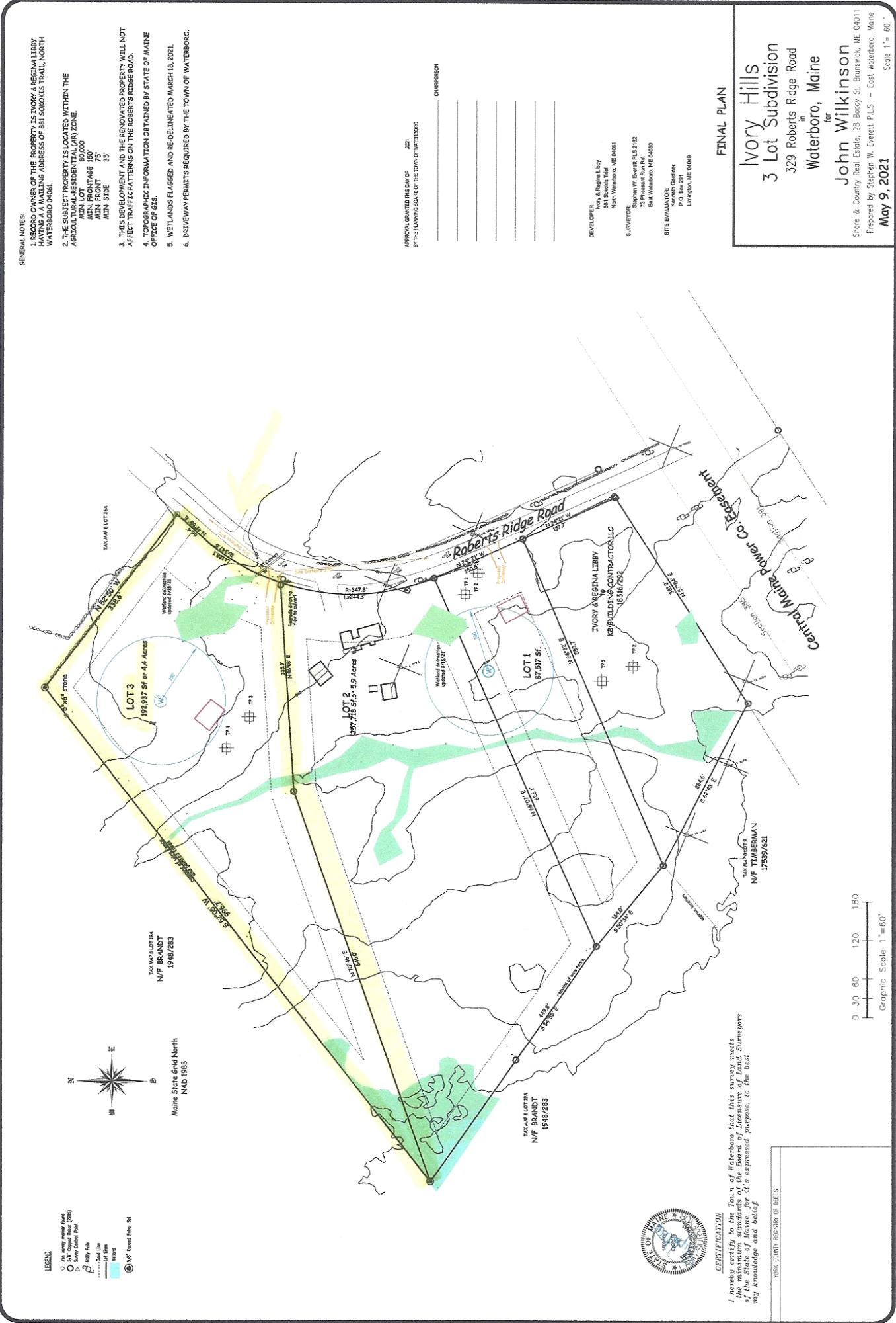 Lot #3-329 Roberts Ridge Road East Waterboro, ME 04030 - Photo 1 of 1 Lot #3 Ivory Hills Subdivision0001