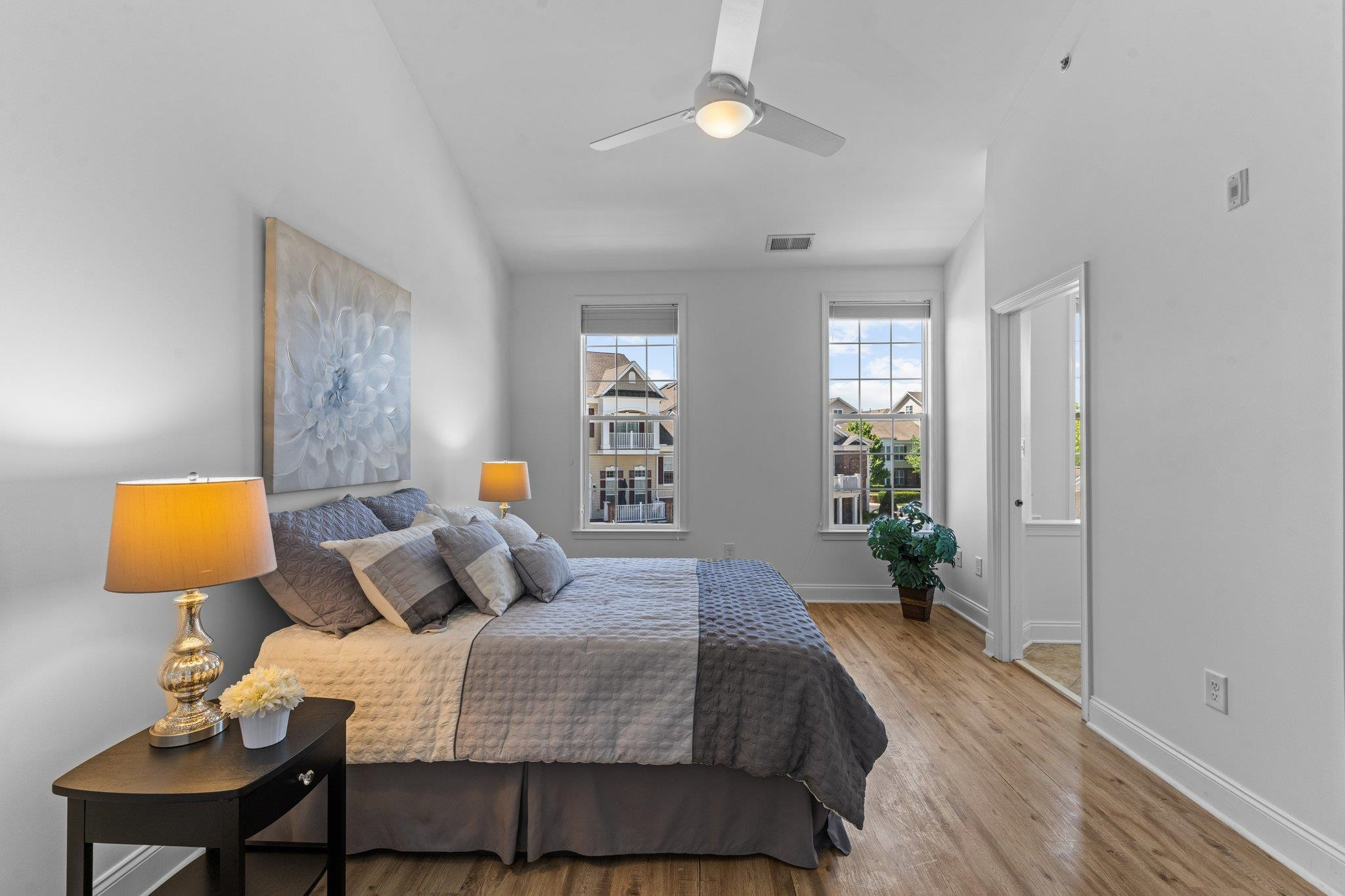 10321 Sablewood Drive, Unit 109 Raleigh, NC 27617 - Photo 20 of 47 a bedroom with a bed and window