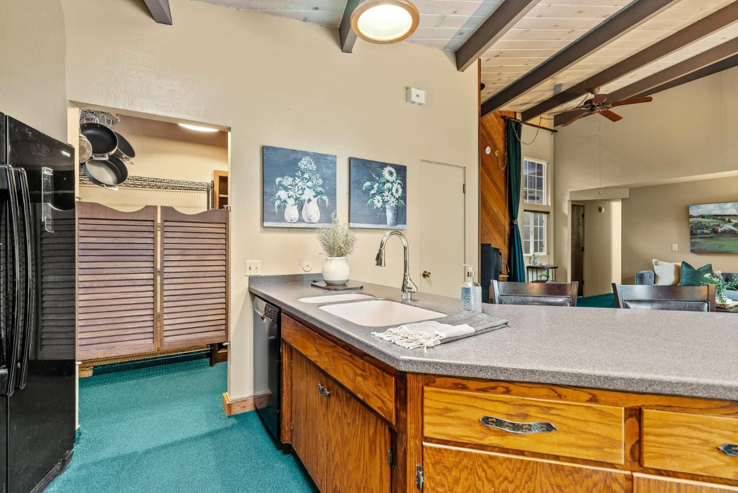 231 Aptos School Road Aptos, CA 95003 - Photo 11 of 49 a bathroom with a sink and a mirror