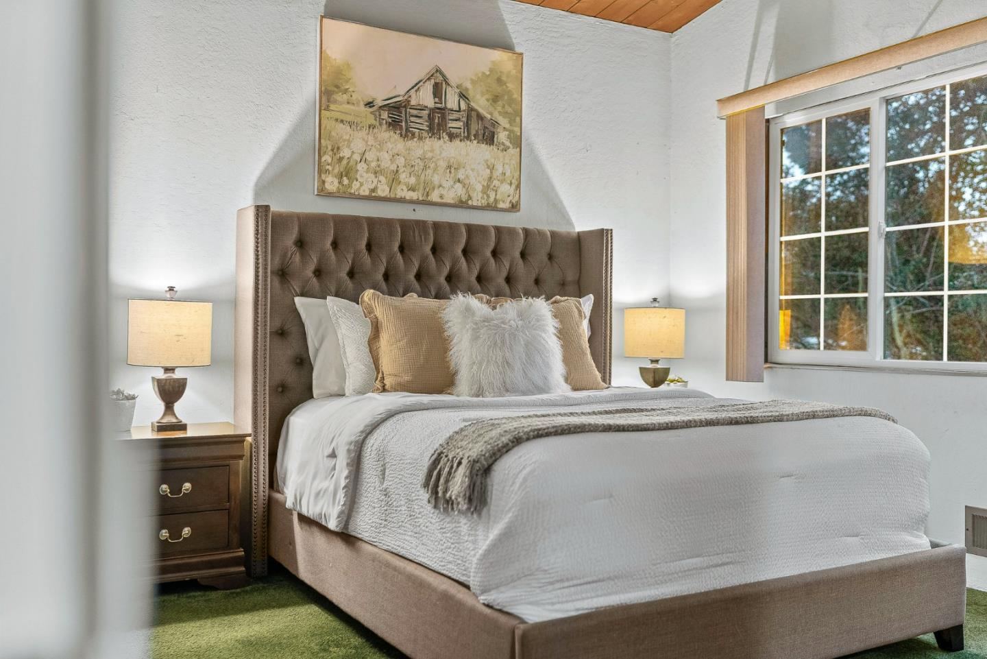 231 Aptos School Road Aptos, CA 95003 - Photo 19 of 49 a bedroom with a bed and a window