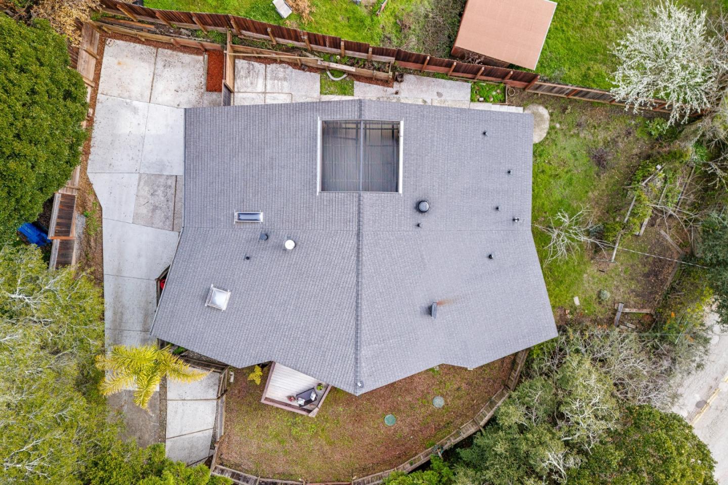 231 Aptos School Road Aptos, CA 95003 - Photo 35 of 49 an aerial view of a house with a yard