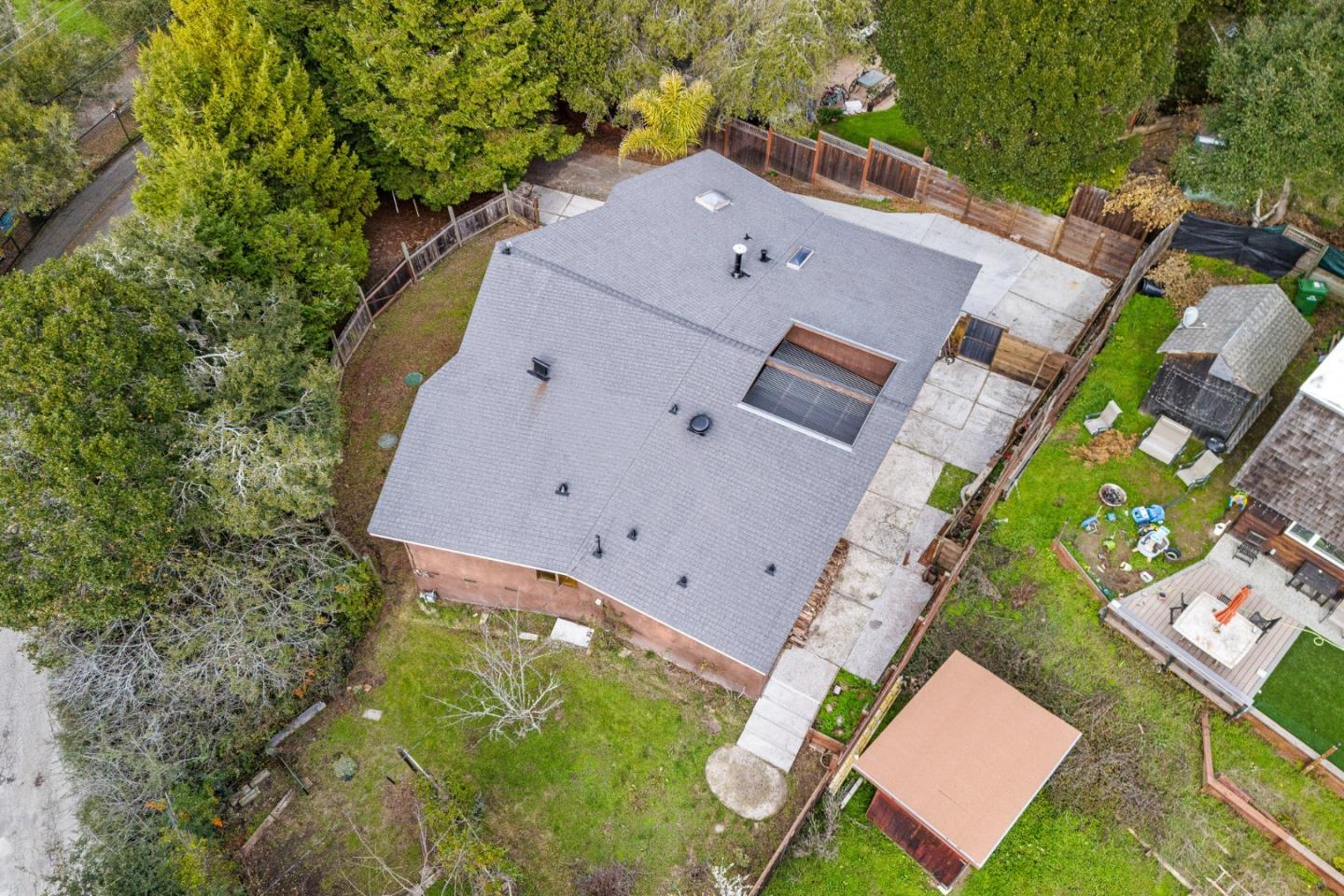 231 Aptos School Road Aptos, CA 95003 - Photo 36 of 49 an aerial view of house with yard