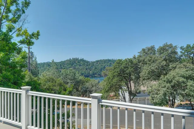 a balcony with outdoor space