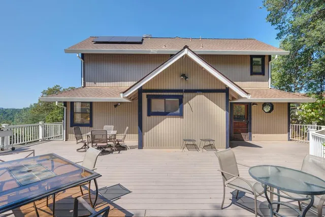 a view of a house with sitting area