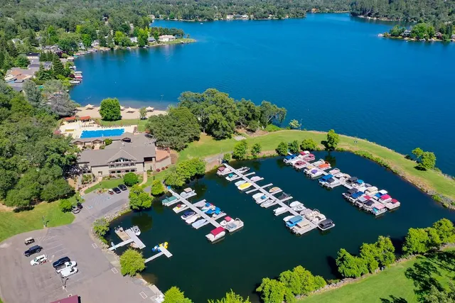 view of a house with a lot of flowers in it