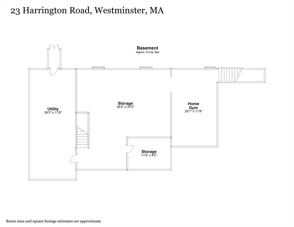 23 Harrington Road Westminster, MA 01473 - Photo 40 of 42 a picture of a room with a floor plan