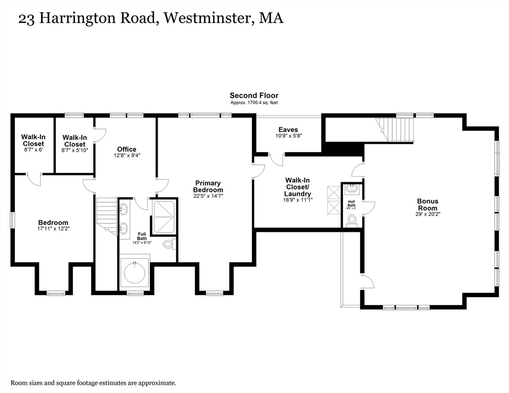23 Harrington Road Westminster, MA 01473 - Photo 42 of 42 a picture of a floor plan