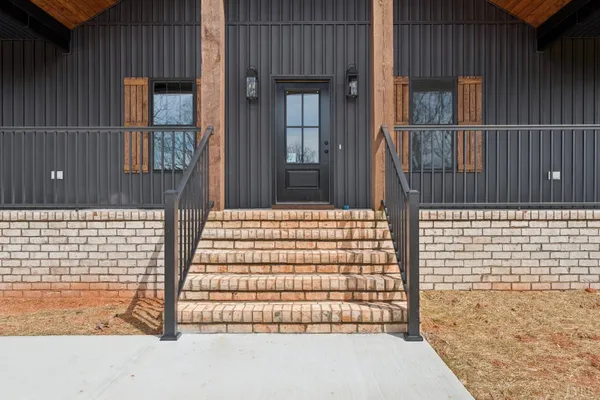 a front view of a house