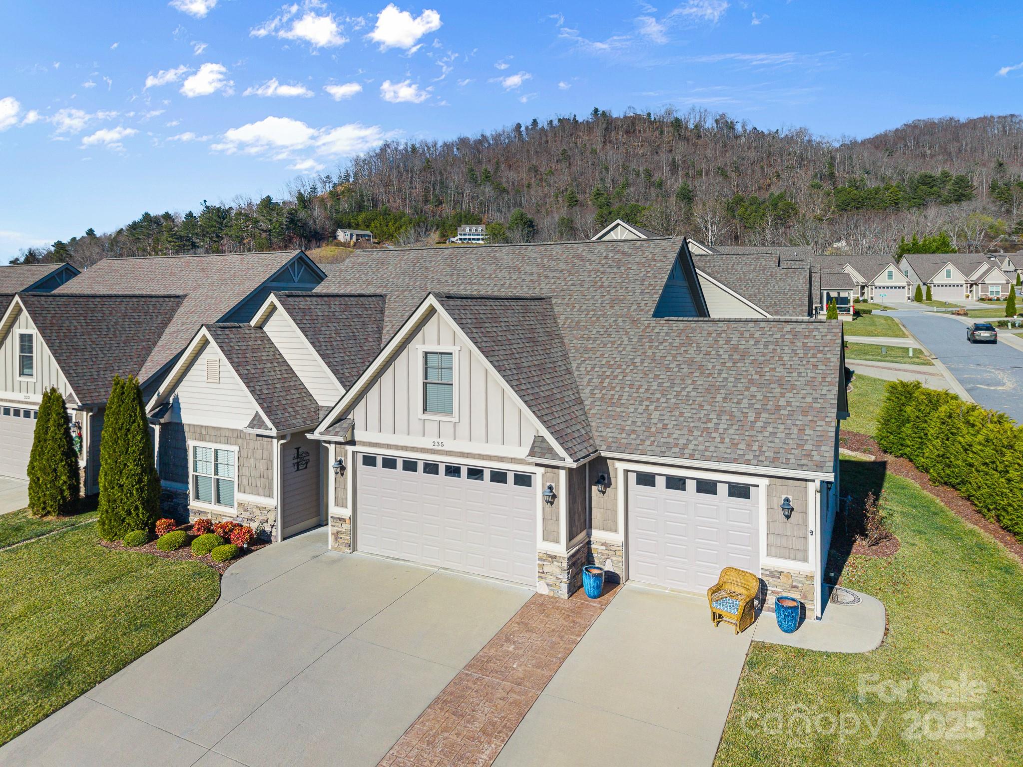 235 Windstone Drive Fletcher, NC 28732 - Photo 37 of 40 a aerial view of a house with a yard