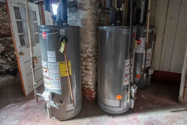 a view of water heater room