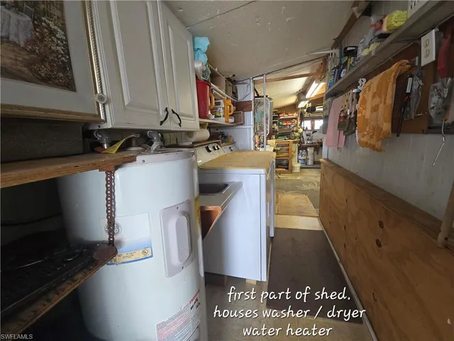 a view of storage and utility room