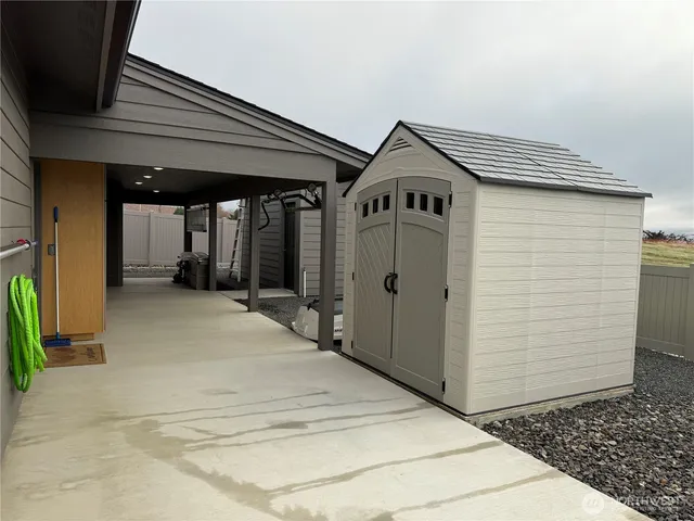 a view of front door