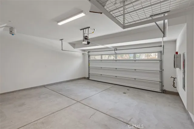 a view of room and garage