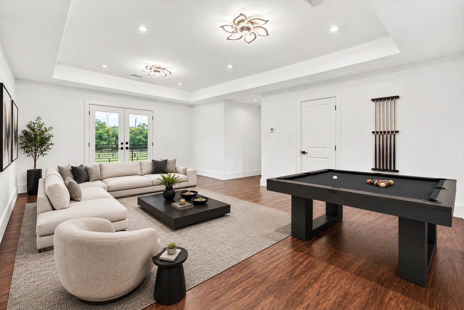 3237 Harkey Road Pearland, TX 77584 - Photo 29 of 46 *Virtually Staged*
Spacious upstairs game room designed for entertaining with contemporary styling, oversized layout, sleek and comfortable lounge space with two separate balconys