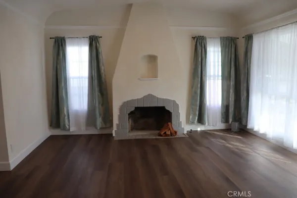 a kitchen with a stove and a microwave