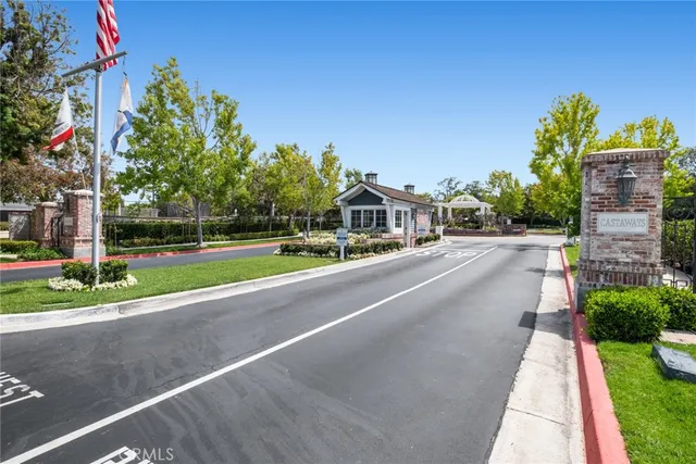 a house with a yard and a trees