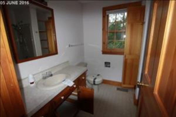 43 Middletown Hill Road Rowe, MA 01367 - Photo 7 of 17 a bathroom with a sink and a mirror