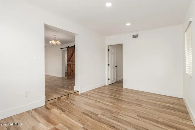 wooden floor in an empty room
